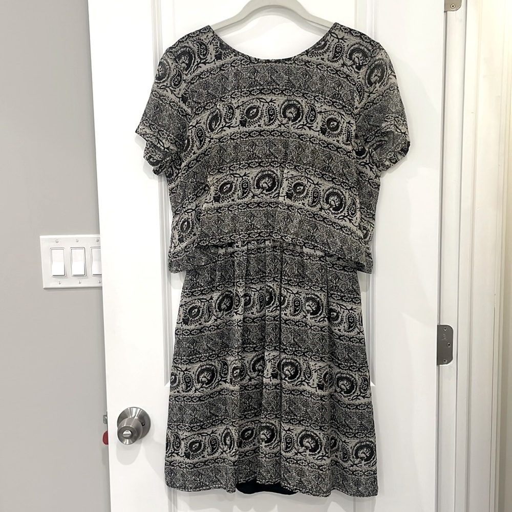 Black and White Madewell Dress